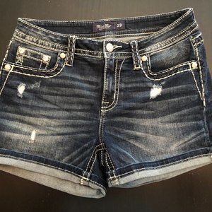 Miss Me Saddle Up Mid Rise Shorts By Miss Me